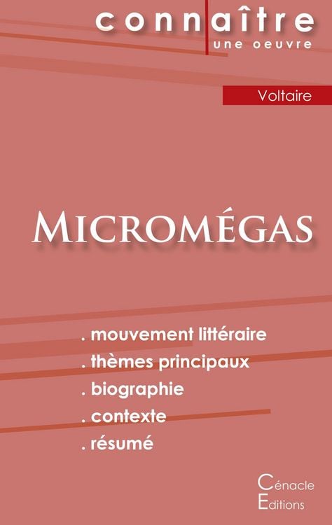 Produktbild: Fiche de lecture Microm&eacute;gas de Voltaire (Analyse litt&eacute;raire de r&eacute;f&eacute;rence et r&eacute;sum&eacute; complet)