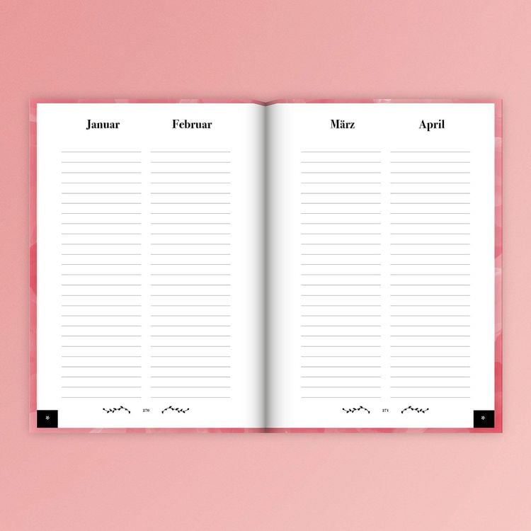 Produktbild: Adressbuch mit Geburtstagskalender | Kontaktbuch in DIN A5| Telefonregister & Adressbuch mit Telefonnummer, Adresse, E-Mail | Telefonbuch rosa