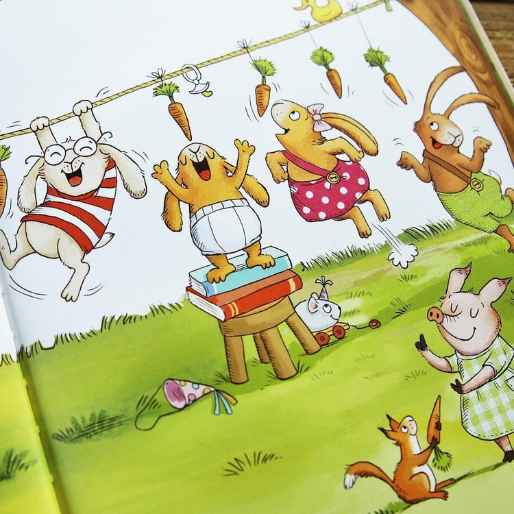 Produktbild: Wenn sieben kleine Hasen zur Geburtstagsparty rasen