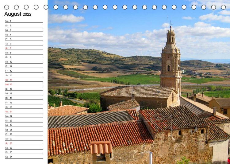 Produktbild: Camino Frances - JakobswegAT-Version (Tischkalender 2022 DIN A5 quer)