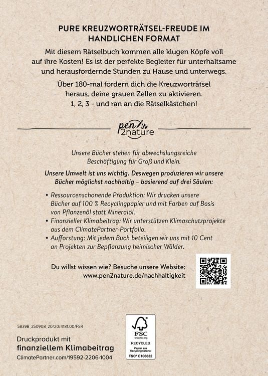 Produktbild: Kreuzwortr&auml;tsel I &Uuml;ber 180 x Knobelspa&szlig;