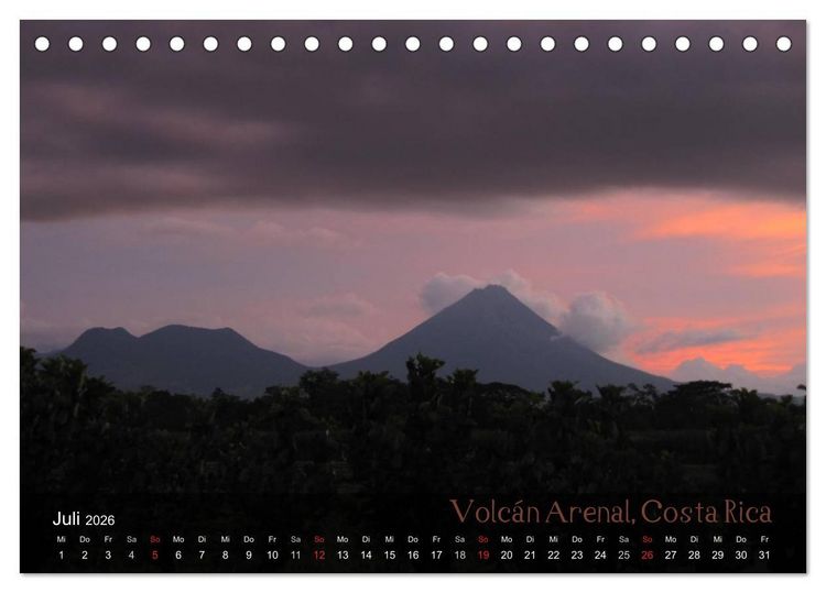 Produktbild: Von Mexiko nach Panama in 12 Monaten (Tischkalender 2026 DIN A5 quer), CALVENDO Monatskalender