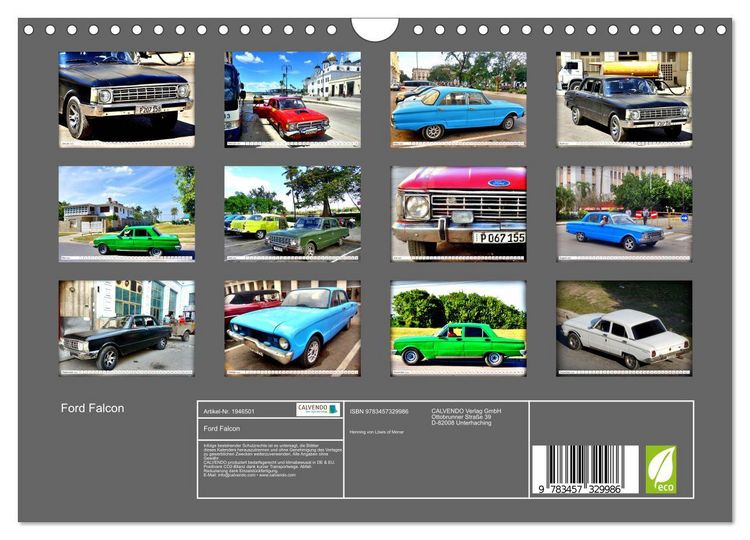 Produktbild: Ford Falcon (Wandkalender 2026 DIN A4 quer), CALVENDO Monatskalender