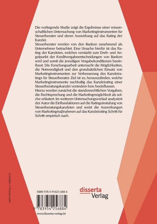 Produktbild: Marketing und Kanzleirating f&uuml;r Steuerberater: Ergebnisse einer Untersuchung von Marketinginstrumenten und deren Auswirkung auf das Kanzleirating