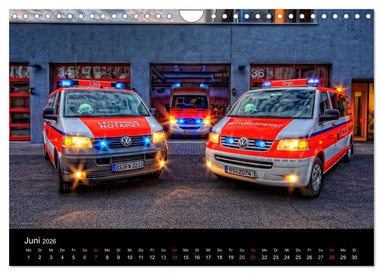 Produktbild: Feuerwehr Braunschweig (Wandkalender 2026 DIN A4 quer), CALVENDO Monatskalender