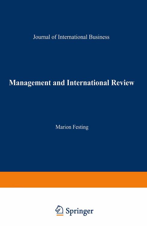 Produktbild: Management and International Review