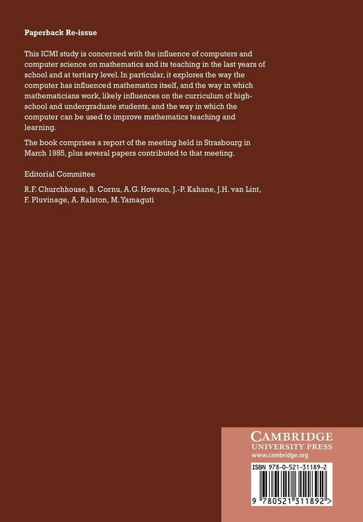 Produktbild: The Influence of Computers and Informatics on Mathematics and Its Teaching