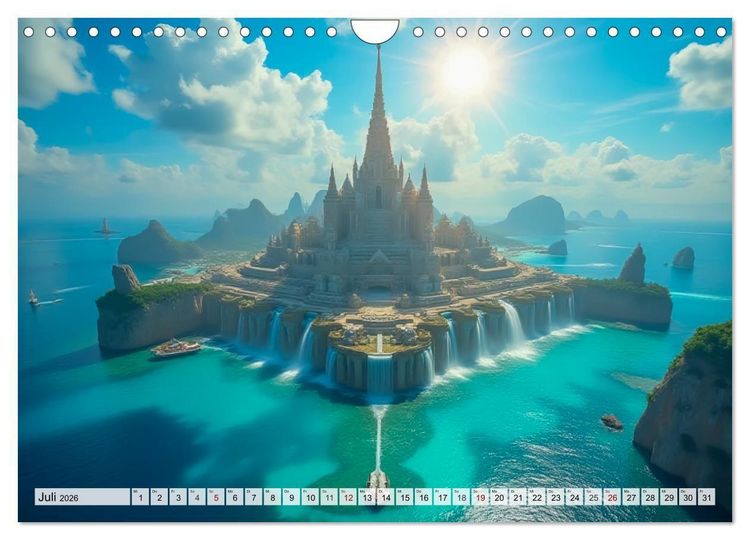 Produktbild: Fabelhafte Orte &ndash; Landschaften aus M&auml;rchen und Sagen (Wandkalender 2026 DIN A4 quer), CALVENDO Monatskalender