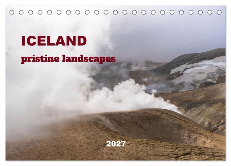 Produktbild: ICELAND pristine landscapes (Desk Calendar 2027 DIN A5 landscape), CALVENDO 12 Month DeskCalendar
