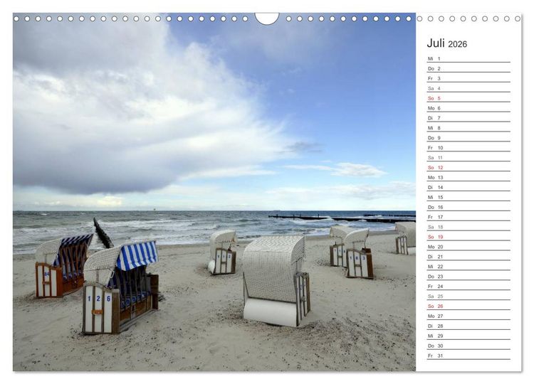 Produktbild: Die Ostsee (Wandkalender 2026 DIN A3 quer), CALVENDO Monatskalender