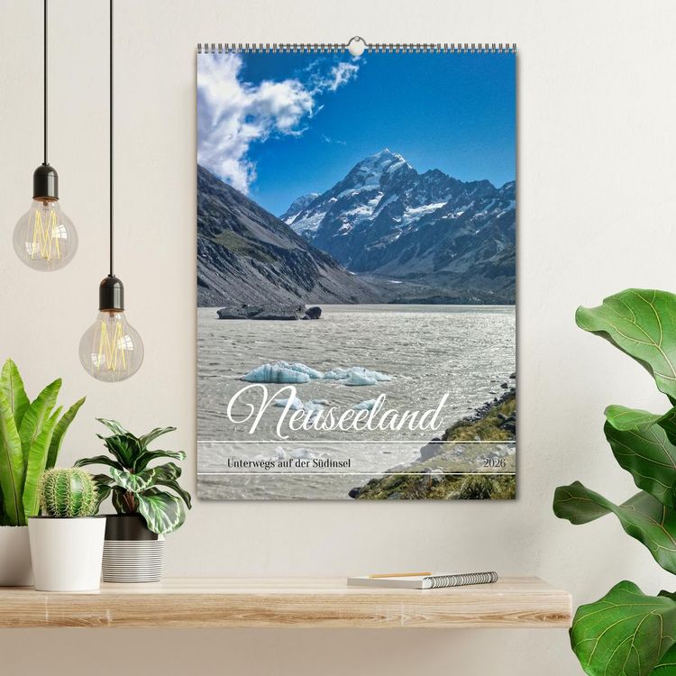 Produktbild: Neuseeland &ndash; Unterwegs auf der S&uuml;dinsel (Wandkalender 2026 DIN A2 hoch), CALVENDO Monatskalender