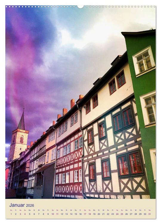 Produktbild: ERFURT total cool (Wandkalender 2026 DIN A2 hoch), CALVENDO Monatskalender