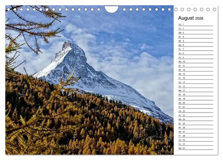 Produktbild: Matterhorn. Der Berg der Berge (Wandkalender 2026 DIN A4 quer), CALVENDO Monatskalender