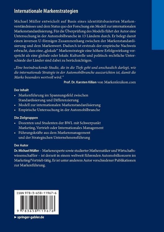Produktbild: Internationale Markenstrategien