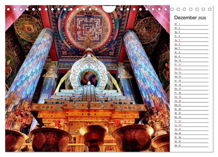 Produktbild: Tibet Momente (Wandkalender 2026 DIN A4 quer), CALVENDO Monatskalender