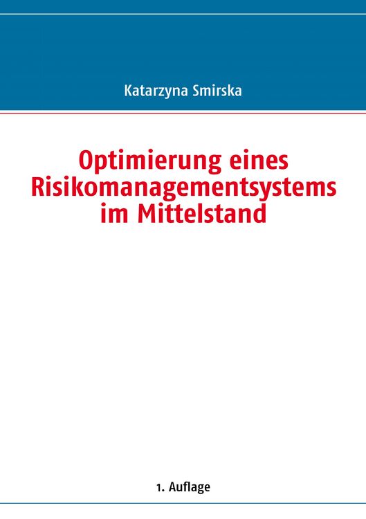 Produktbild: Optimierung eines Risikomanagementsystems im Mittelstand