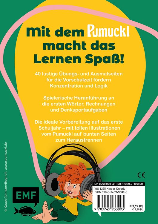 Produktbild: Lern-Spiel-Spa&szlig; mit Pumuckl - Mein Vorschulblock: Formen, Mengen und Laute