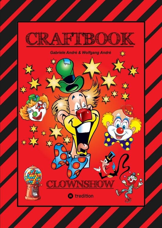 Produktbild: Craftbook - Clowns - Lustige Motive - Knifflige R&auml;tsel - Spannende Aufgaben - Wissenswertes - Ausmalvorlagen - Storytelling - Tutorial