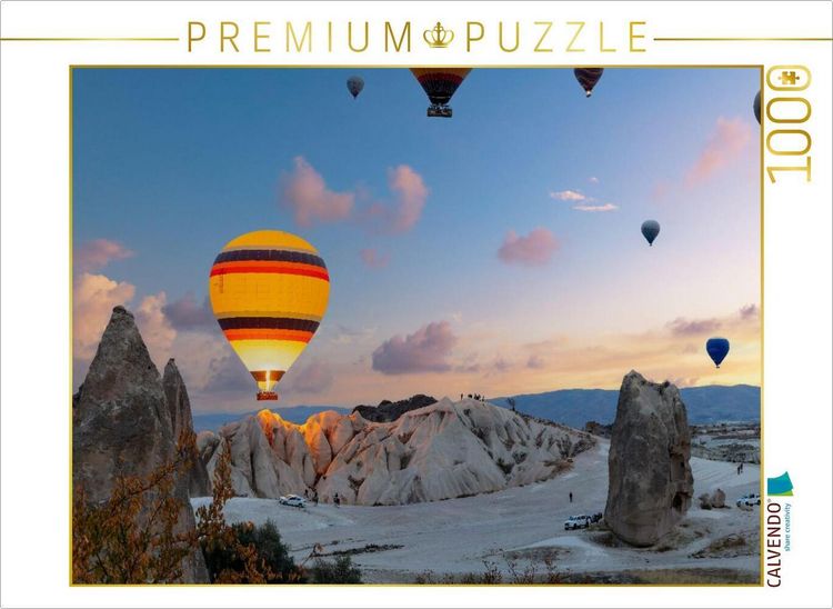 Produktbild: CALVENDO Puzzle Feuerballon &uuml;ber Kappadokien | 1000 Teile Lege-Gr&ouml;&szlig;e 64x48cm Foto-Puzzle f&uuml;r gl&uuml;ckliche Stunden