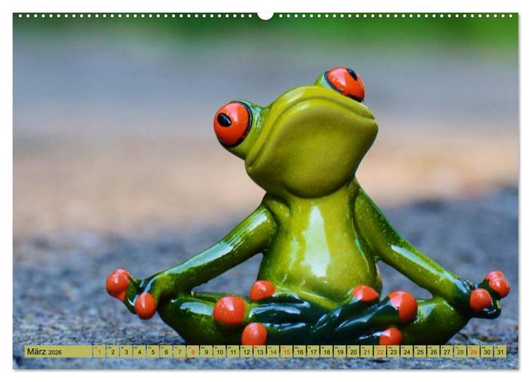 Produktbild: Froschsommer. Liebe, Sonne und Urlaub (hochwertiger Premium Wandkalender 2026 DIN A2 quer), Kunstdruck in Hochglanz