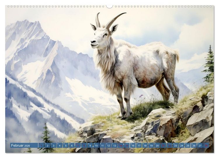 Produktbild: Die Magie der Bergwelt (hochwertiger Premium Wandkalender 2026 DIN A2 quer), Kunstdruck in Hochglanz