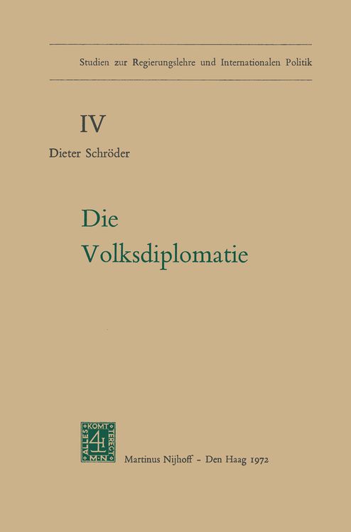 Produktbild: Die Volksdiplomatie