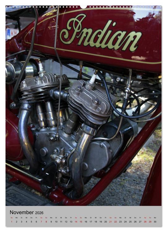 Produktbild: Motorrad Oldtimer - Motoransichten (hochwertiger Premium Wandkalender 2026 DIN A2 hoch), Kunstdruck in Hochglanz