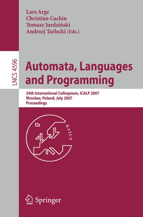 Produktbild: Automata, Languages and Programming