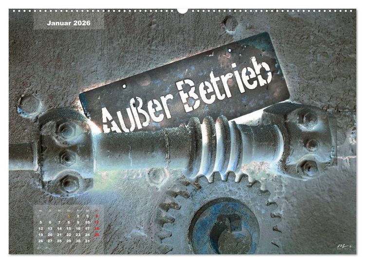Produktbild: AUSSER BETRIEB - Industriekultur mit PopArt-Einfl&uuml;ssen (Wandkalender 2026 DIN A2 quer), CALVENDO Monatskalender