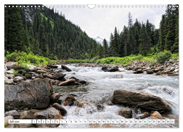 Produktbild: Krimmler Wasserf&auml;lle - Naturlandschaft Krimmler Achental (Wandkalender 2026 DIN A3 quer), CALVENDO Monatskalender