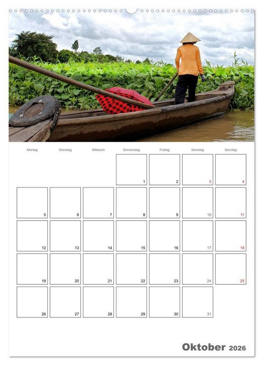 Produktbild: Vietnam 2026 Land der Kontraste (Wandkalender 2026 DIN A2 hoch), CALVENDO Monatskalender