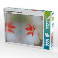 Produktbild: CALVENDO Puzzle herbstliches Ahornblatt mit Spiegelung 1000 Teile Lege-Gr&ouml;&szlig;e 48 x 64 cm Foto-Puzzle Bild von SusaZoom