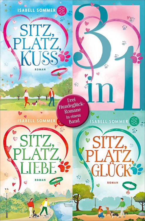 Produktbild: Sitz, Platz, Kuss / Sitz, Platz, Liebe / Sitz, Platz, Gl&uuml;ck - Drei Romane in einem Band