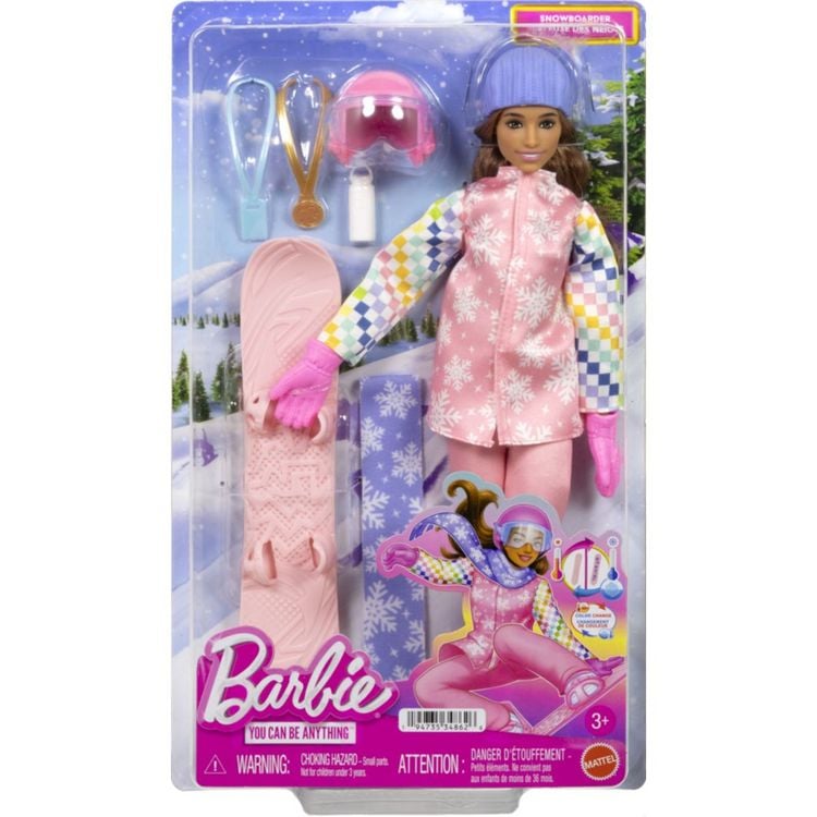 Produktbild: Barbie Snowboarderin Spielset