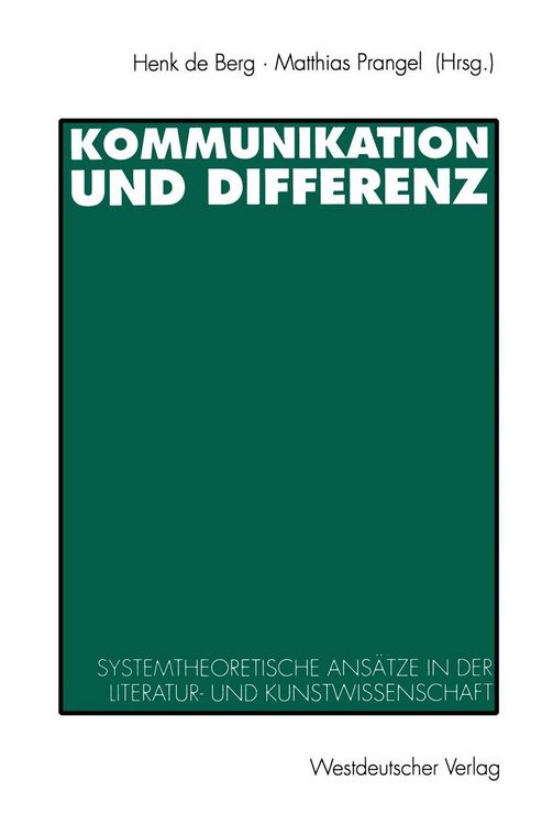 Produktbild: Kommunikation und Differenz