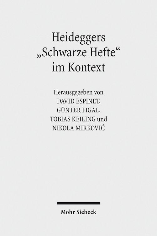 Produktbild: Heideggers 'Schwarze Hefte' im Kontext