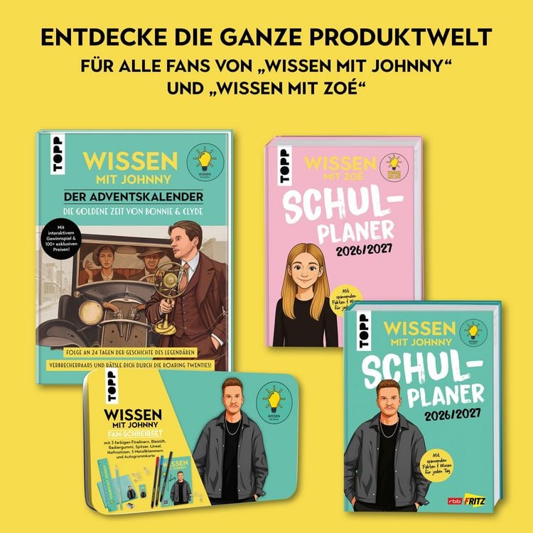 Produktbild: Wissen mit Johnny: Schulplaner 2026/2027