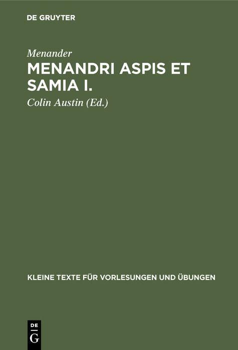 Produktbild: Menandri Aspis et Samia I.