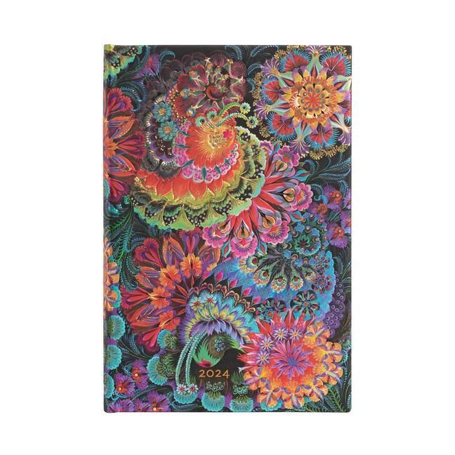 Produktbild: Paperblanks 2024 Moonlight Olena's Garden 12-Month Mini Hori