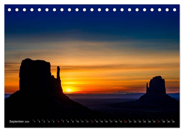 Produktbild: USA Der faszinierende S&uuml;dwesten (Tischkalender 2026 DIN A5 quer), CALVENDO Monatskalender