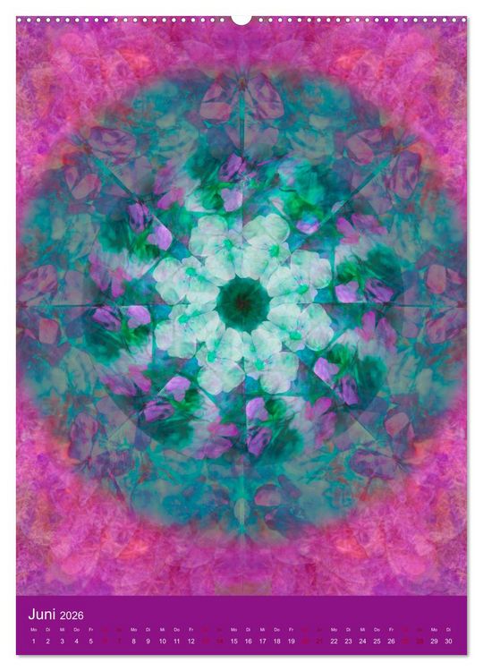 Produktbild: Meditative Pflanzenmandalas (Wandkalender 2026 DIN A2 hoch), CALVENDO Monatskalender