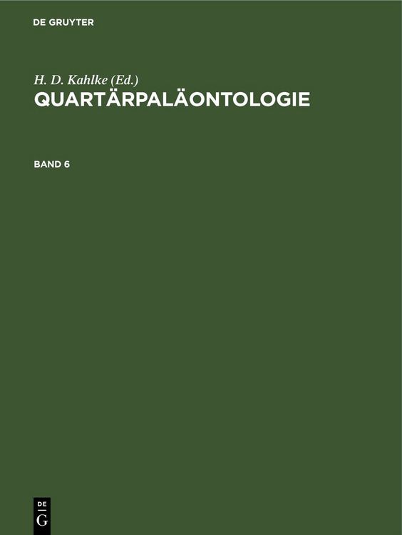 Produktbild: Quart&auml;rpal&auml;ontologie. Band 6