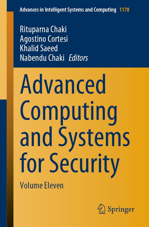 Produktbild: Advanced Computing and Systems for Security