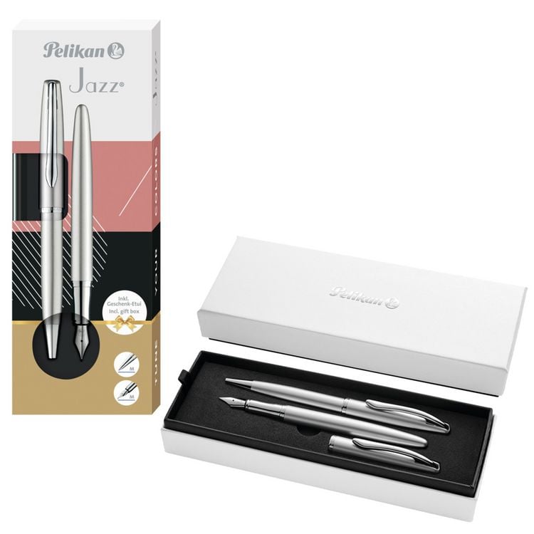 Produktbild: Pelikan F&uuml;ller & Kugelschreiber Jazz Noble Elegance K/P36 Silber