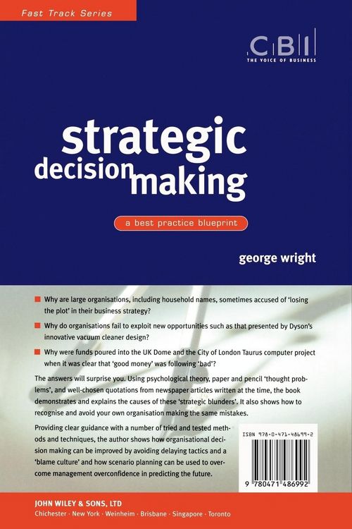Produktbild: Strategic Decision Making: A Best Practice Blueprint