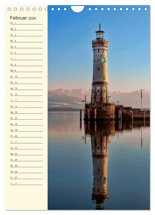 Produktbild: Deutsche Leuchtt&uuml;rme - maritimer Geburtstagsplaner (Wandkalender 2026 DIN A4 hoch), CALVENDO Monatskalender