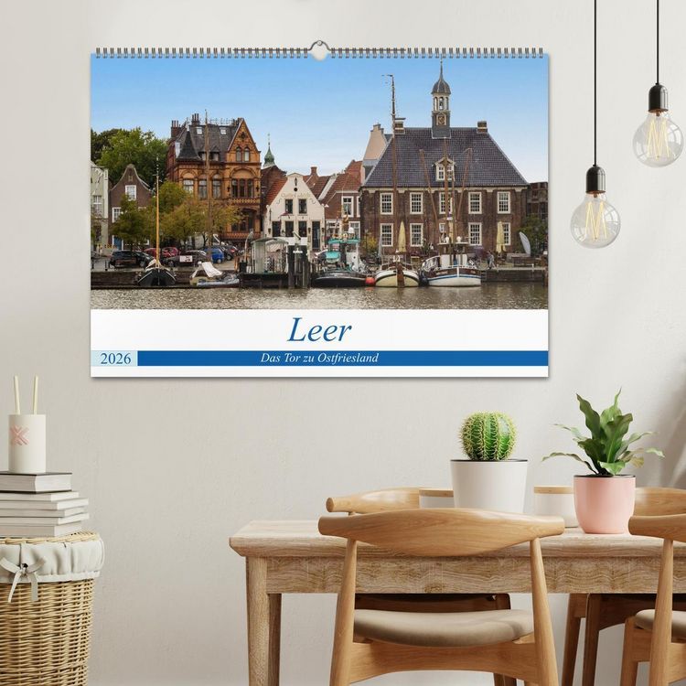 Produktbild: Leer - Das Tor zu Ostfriesland (Wandkalender 2026 DIN A2 quer), CALVENDO Monatskalender