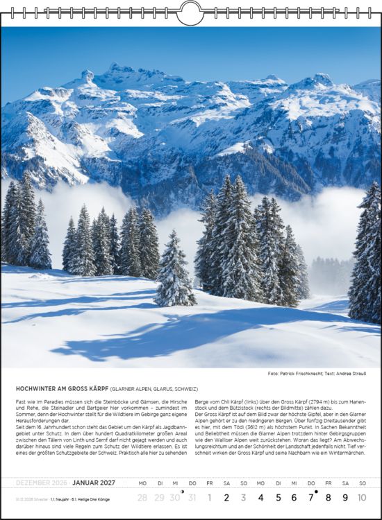 Produktbild: Blodigs Alpenkalender 2027