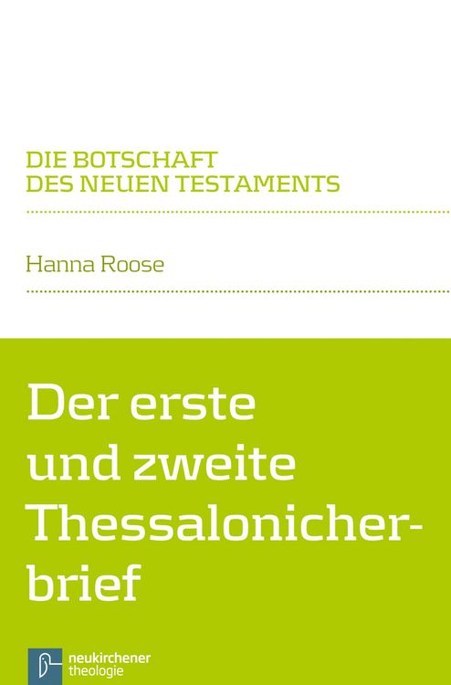 Produktbild: Der erste und zweite Thessalonicherbrief