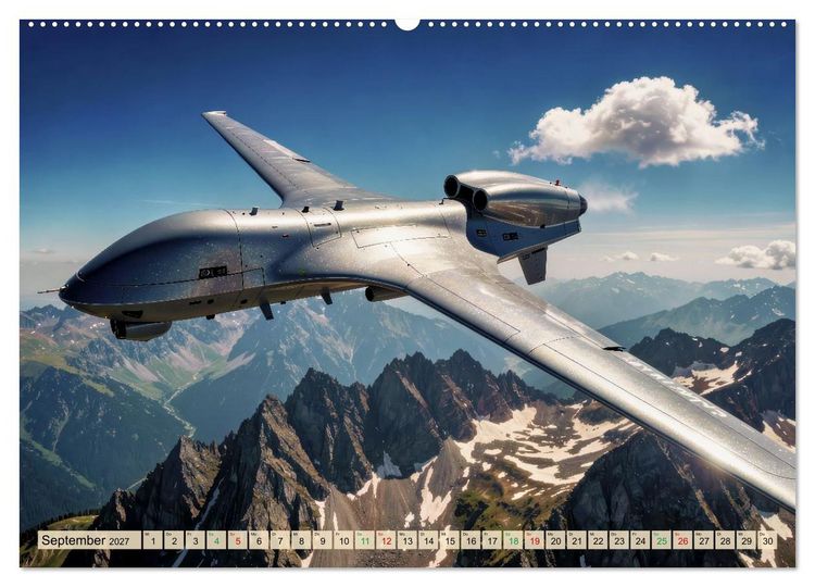 Produktbild: Drohnen - Weltweit (Wandkalender 2027 DIN A2 quer), CALVENDO Monatskalender